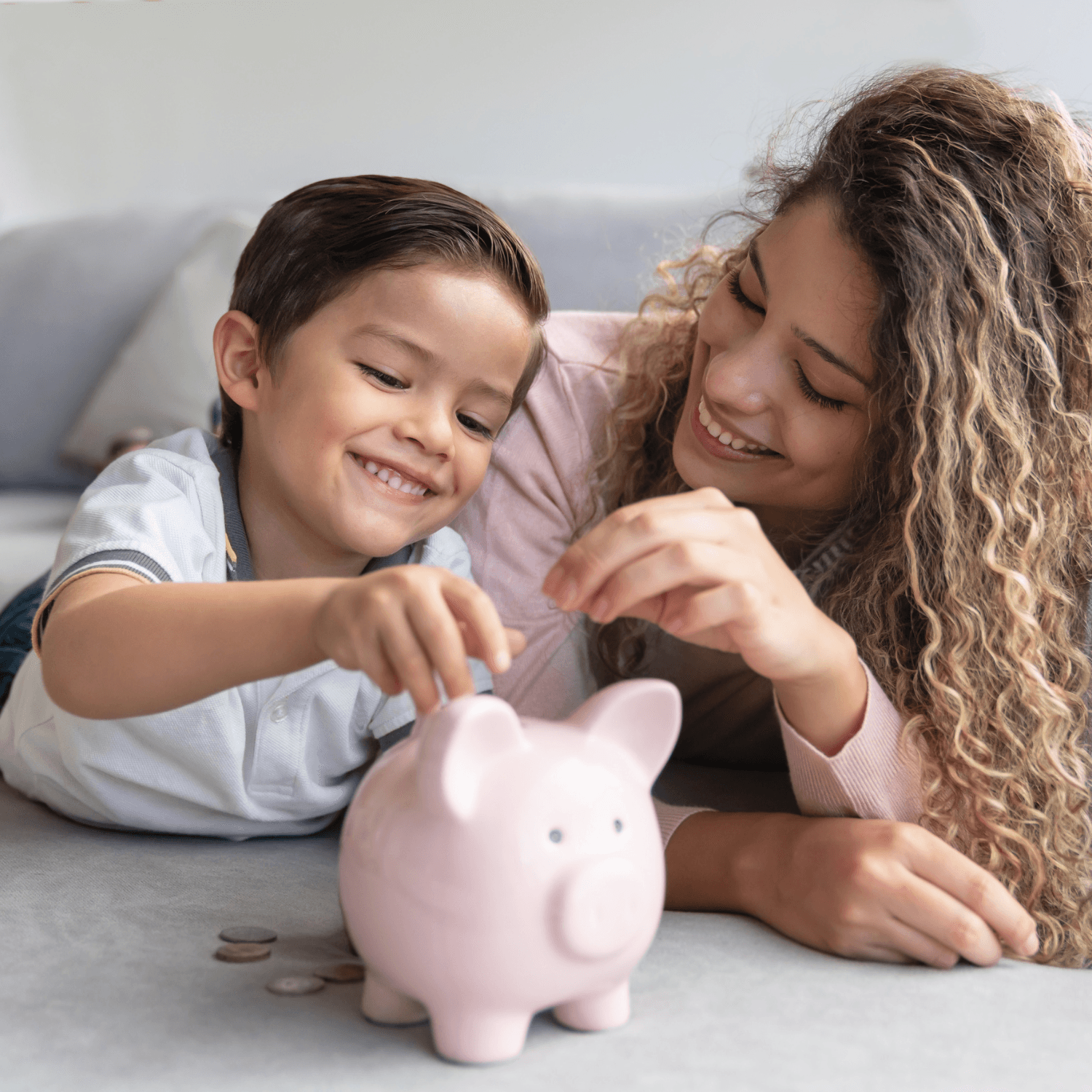 Budget billing piggy bank
